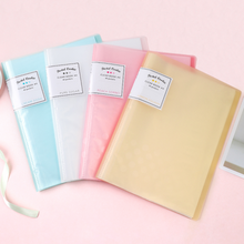 Load image into Gallery viewer, KOKUYO Pastel Cookie Clear Book - A4 - 30 Pockets mysite
