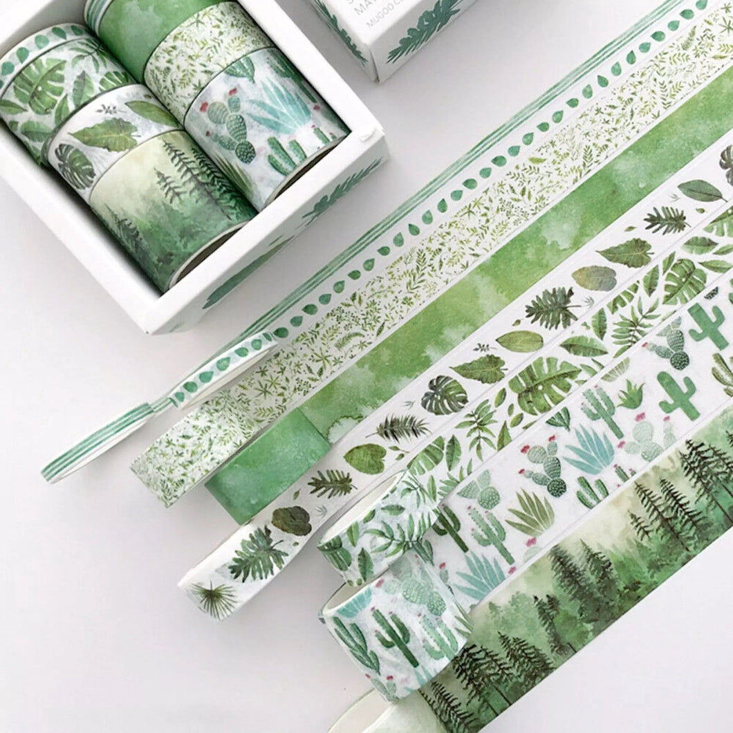 Green Nature Washi Tape Set mysite