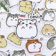 Load image into Gallery viewer, 38 Pcs Kawaii Japanese Hamster Stickers
