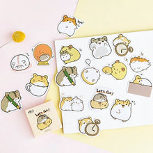 Load image into Gallery viewer, 38 Pcs Kawaii Japanese Hamster Stickers

