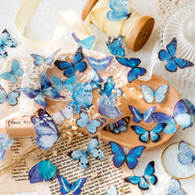 Load image into Gallery viewer, MO•CARD Original Deco Stickers - Blue Butterflies
