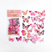 將圖片載入圖庫檢視器 MO•CARD Original Deco Stickers - Pink Butterflies
