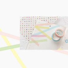 Load image into Gallery viewer, Macaron Color Washi Tape Set - Pastel Colors mysite
