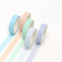 Load image into Gallery viewer, Macaron Color Washi Tape Set - Pastel Colors
