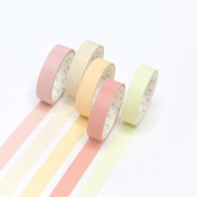Load image into Gallery viewer, Macaron Color Washi Tape Set - Pastel Colors

