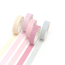 將圖片載入圖庫檢視器 Macaron Color Washi Tape Set - Pastel Colors
