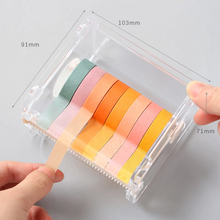 Load image into Gallery viewer, Transparent Washi Tape Cutter mysite
