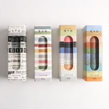 Load image into Gallery viewer, 10 Piece Grid Washi Tape Set mysite

